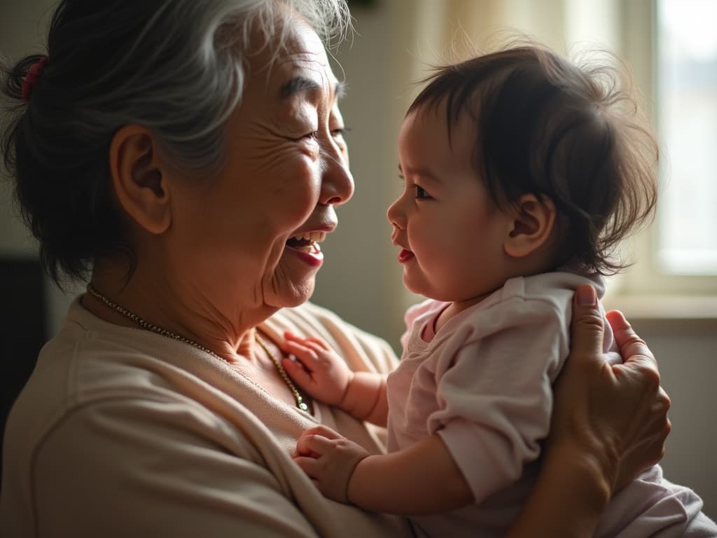 Grandma and baby